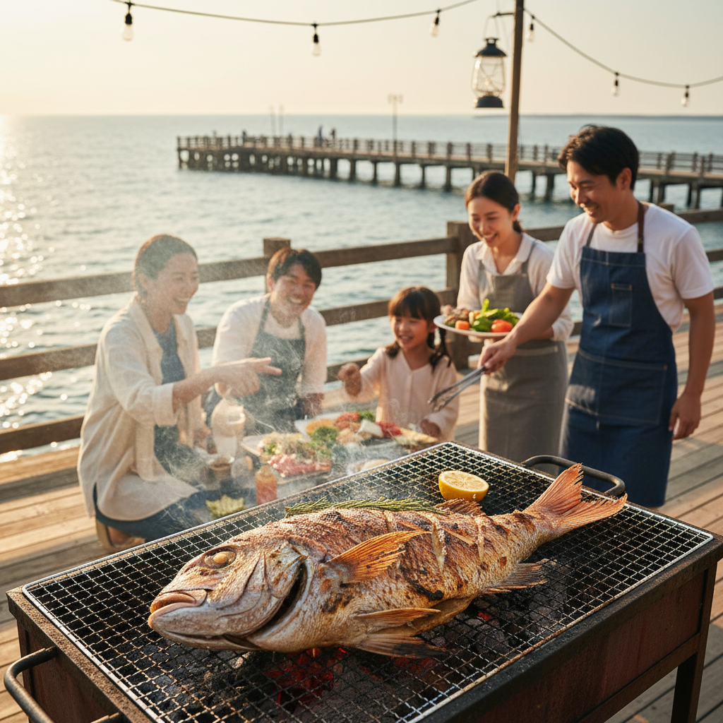 【閉業】海釣り公園みかた｜釣ってその場でBBQ！食育にも最適な体験型釣り堀（福井県若狭町）