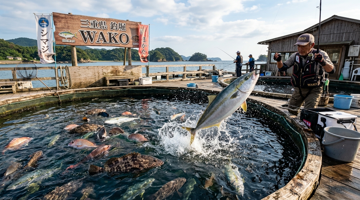 【三重県】海上釣堀和光｜女性10,000円〜・ブリ・カンパチが舞う南伊勢の高級魚パラダイス